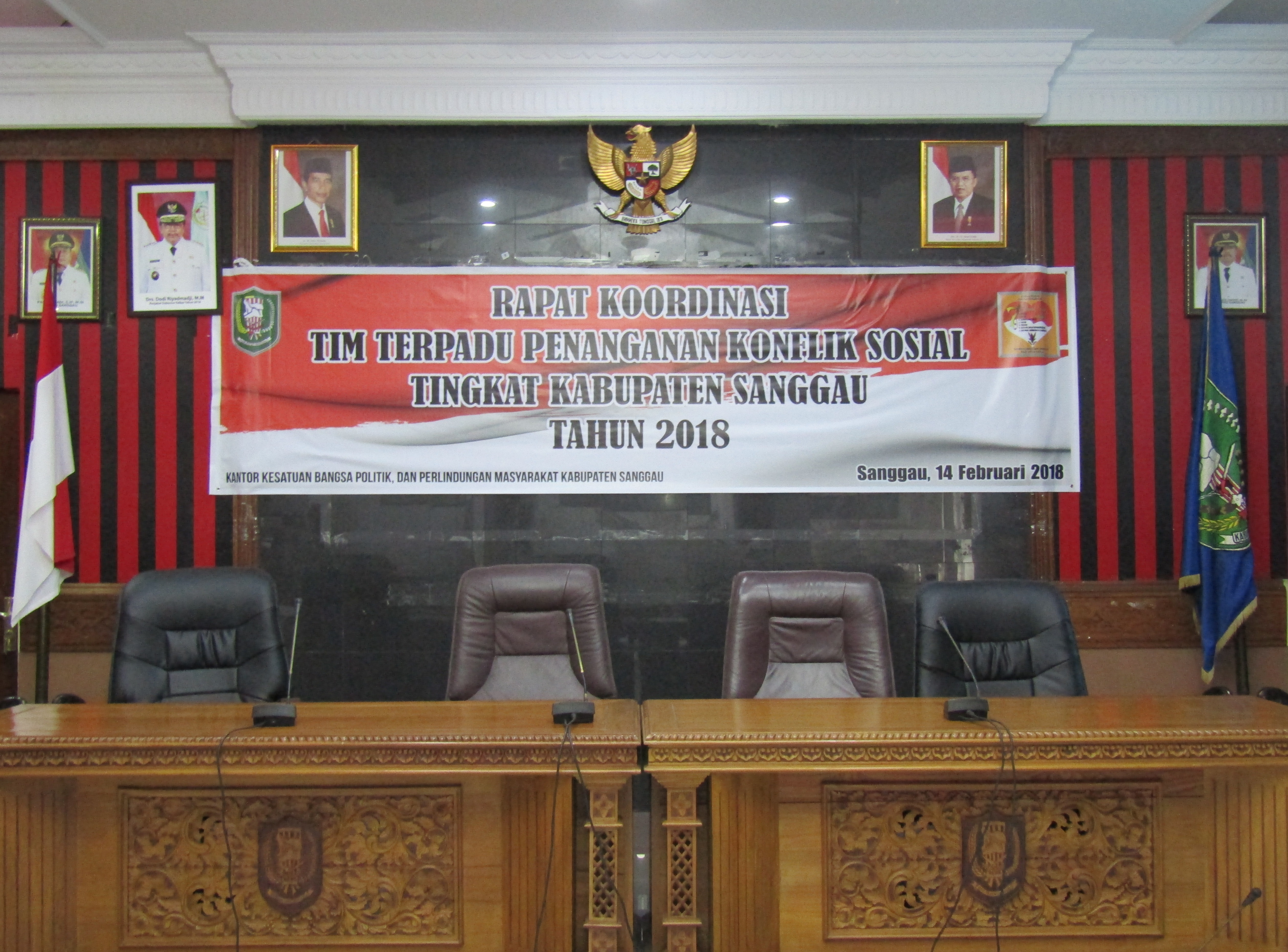 Rapat Koordinasi Tim Terpadu Penanganan Konflik Sosial Tingkat Kabupaten Sanggau Tahun 2018