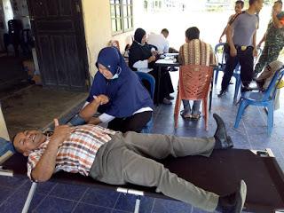 Tim Medis Puskesmas Desa Kawat Kontrol Kesehatan Aparat Keamanan