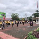 Tetap Jaga Kebugaran, Personil Polres Sanggau Laksanakan Olahraga