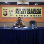 Kapolres Sanggau Pimpin Anev Bulanan Polres dan Polsek Jajaran