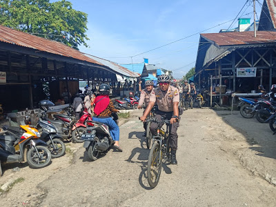 KBO Sabhara Polres Sanggau Pimpin Langsung Patroli Sepeda