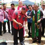 Ditandai Peletakan Batu Pertama, Pembangunan Gereja Stasi Lubuk Sabuk Mulai Dikerjakan