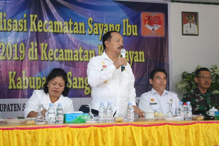 Wakil Bupati Sanggau Membuka Sosialisasi Sayang Ibu Tahun 2019 di Kec.Kembayan