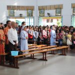Bupati Sanggau Safari Natal Bersama Umat Gereja Paroki Salip Suci Beduai