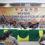 BUPATI SANGGAU MEMBUKA RAKOR PENCEGAHAN DAN PENANGANAN KEBAKARAN HUTAN DAN LAHAN DI KAB. SANGGAU