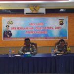 Kapolres Sanggu Pimpin Anev Akhir Ops Pekat 2019