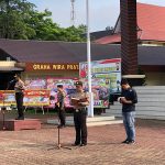 Apel Pagi Polres Sanggau Diawali Dengan Pembacaan Kitab Suci