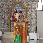 Bhabinkamtibmas Sampaikan Pesan Kamtibmas Pada Saat Ibadah Minggu