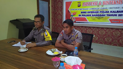 Asistensi dan Binteknis Biro Operasi Polda Kalbar di Polres Sanggau