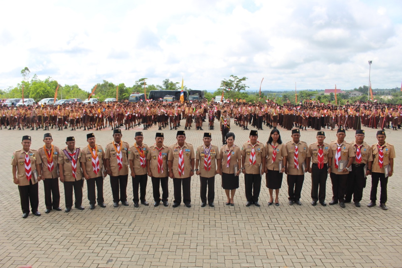 1.109 Peserta Upacara Peringatan HUT Pramuka ke-57 Di Kabupaten Sanggau