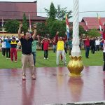 Senam Bersama Dalam Rangka Gebyar Kemerdekaan tahun 2018, Wabup Sanggau: Berolahragalah Demi Jiwa dan Raga Yang Sehat