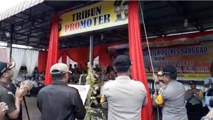 VIDEO: Kapolda Kalbar Resmikan Tribun Promoter Polres Sanggau