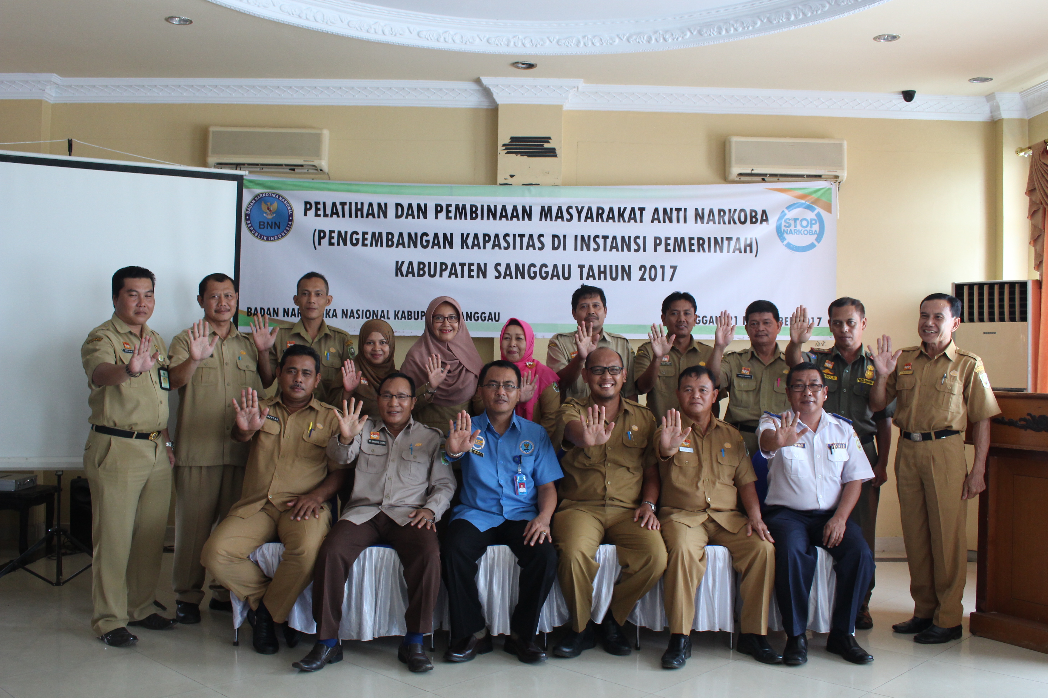 Pelatihan Dan Pembinaan Masyarakat Anti Narkoba (Pengembangan Kapasitas Di Instansi Pemerintah) Kabupaten Sanggau Tahun 2017