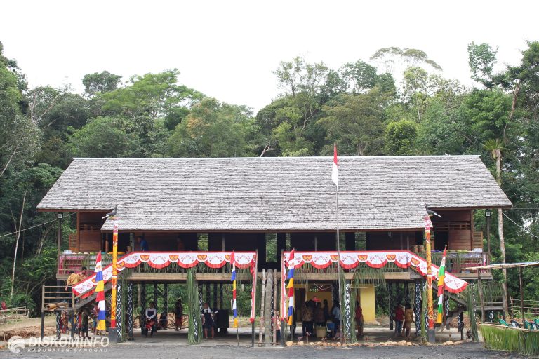 Bupati Meresmikan Rumah Betang Layang Raja Dusun Muri