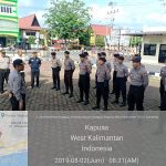 Karendal Ops Bina Karuna 1 Kapuas 2019 pimpin Apel Kesiapan Ops Bina Karuna di Halaman Mapolres Sanggau