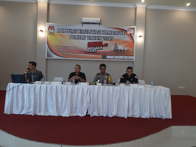 Kabag Ops Polres Sanggau Berikan Sambutan dan Materi Evaluasi Fasilitasi Pemilu 2019