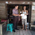 Sambang Desa Binaan Brigadir Tatak Budi Cahyono Bagikan Maklumat Kapolda