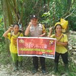Sosialisasi Stop Karhutla Bhabinkamtibmas Laksanakan Menggunakan Spanduk