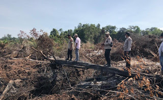 Kapolres Sanggau Turun Langsung Tinjau Lokasi Kebakaran