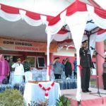 Kapolsek Mukok jadi Irup Penurunan Bendera Merah Putih HUT Kemerdekaan RI ke 74