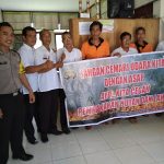 Kampanye Stop Karhutla ke Kantor Desa Dengan Menggunakan Spanduk