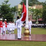 Upacara Detik-Detik Proklamasi Peringatan HUT RI Ke-74 di Kabupaten Sanggau Berlangsung Hikmat