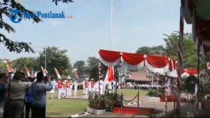 VIDEO: Suasana Upacara Bendera HUT RI ke 74 di Kabupaten Sanggau