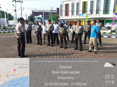 Kasat Binmas Polres Sanggau Pimpin Apel Kesiapan Ops Bina Karuna II Kapuas 2019