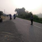Bahabinkamtibmas Melaksanakan Strong Point Pagi di Simpang SMAN 1 Kembayan
