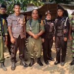Bhabinkamtibmas Laksanakan Pengamanan kegiatan Diklat Banser Kecamatan Parindu