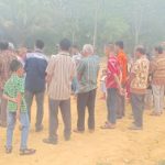 Bhabinkamtibmas Pam Peletakan Batu Pertama Gereja Santa Maria Kecamatan Batang Tarang
