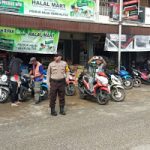 Strong Point Pagi Bhabinkamtibmas di Jalan Gajah Mada Pasar Sentral Sanggau
