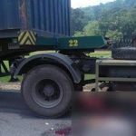 Tabrakan dengan Truck Kontainer, Pengendara Motor Alami Luka Berat
