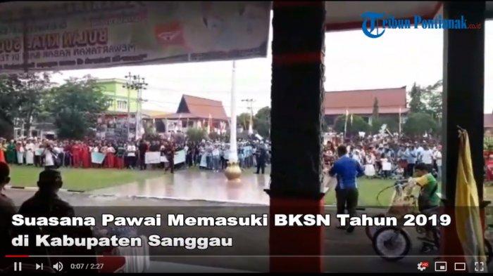 VIDEO: Suasana Pawai Memasuki BKSN Tahun 2019 di Kabupaten Sanggau