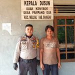 Sambangi Kepala Dusun, Bhabinkamtibmas Himbau Jaga Toleransi Antar Umat Beragama