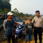Patroli Cegah Kamtibmas Brigadir Oktalufiandi juga Himbau Stop Hoax