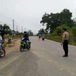 Strong Point Pagi Bripka Sunu Joko Susanto di Depan SMAN 1 Kembayan