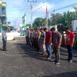 Kapolsek Parindu Pimpin Pelaksanaan Kegiatan Apel Pagi di Halaman Depan Mako Polsek Parindu