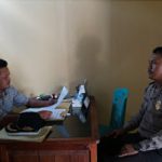 Temui Kades Desa Tunggal Bhakti Brigadir Sutikno Berikan Himbauan Kamtibmas