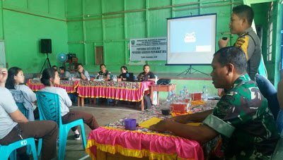 Bhabinkamtibmas Hadiri Penyuluhan Narkoba di Gedung Angsadipa Desa Tanjung Merpati