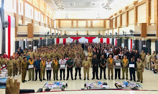Kapolres Sanggau hadiri Raker Kepala Desa, BPD Dan Lulah se Kabupaten Sanggau