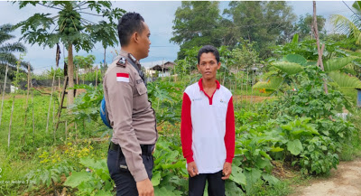 Patroli Serta Sambang Bhabinkamtibmas Himbau Jangan Terpengaruh Berita Hoax