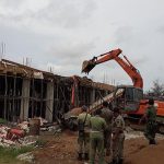 Satpol PP Eksekusi Bangunan Ruko yang Berdiri di Atas Tanah Pemda Sanggau