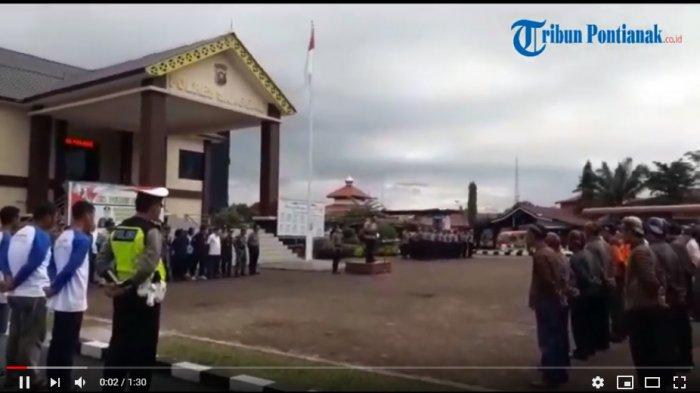 VIDEO: Kapolres Sanggau Pimpin Apel Gelar Pasukan Operasi Zebra Kapuas Tahun 2019