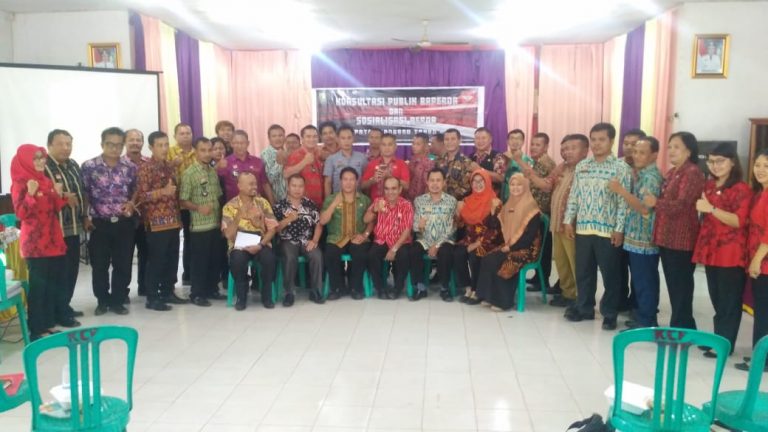 Konsultasi Publik dan Sosialisasi Rancangan Peraturan Daerah Kabupaten Sanggau Tahun 2019