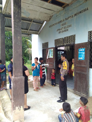Brigpol Marihot Hutabarat Laksanakan Pam Gereja Baptis Indonesia Jamaat Eklesia Sungai Dangin