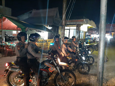 Menjaga Harkamtibmas Kota Sanggau, Satuan Sabhara Polres Sanggau Melaksanakan Patroli Rutin