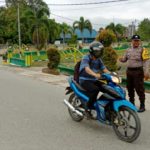 Strong Point Pagi Bhabinkamtibmas di Jalan Lintas Sekayam
