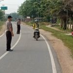 Strong Point Pagi Bhabinkamtibmas di Depan SDN 14 Teraju