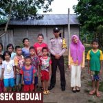 Brigadir Martono Laksanakan Kegiatan Polisi Sahabat Anak di Desa Binaan